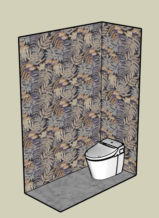 提案壁紙　トイレの図